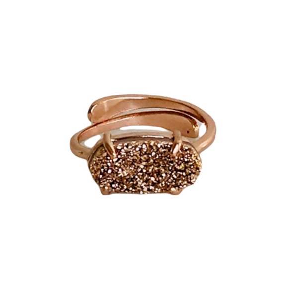 Rose Gold Drusy Rose Gold Ring - Picture 2 of 3